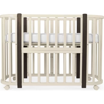Детская кровать-трансформер SWEET BABY PALERMO Avorio/Wenge (слоновая кость/венге) 5 в 1 с маятником