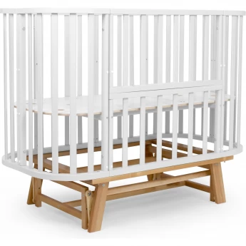 Детская кроватка SWEET BABY BAROCCO Bianco/Naturale (белый/натуральный) с маятником Детская кроватка SWEET BABY BAROCCO Bianco/Naturale (белый/натуральный) с маятником