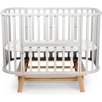 Детская кроватка SWEET BABY BAROCCO NEW с маятником Серый/Белый Детская кроватка SWEET BABY BAROCCO NEW с маятником Серый/Белый