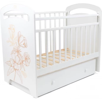 Детская кроватка SWEET BABY ROSA Bianco (белый) маятник с ящиком Детская кроватка SWEET BABY ROSA Bianco (белый) маятник с ящиком